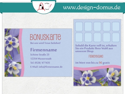 personalisierte Bonuskarten 