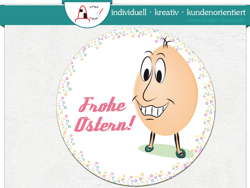 Aufkleber / Sticker ''Osterei Mann''