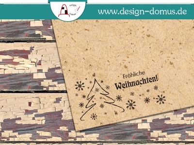Holzstempel ''Schneeflocken'' 60x30mm